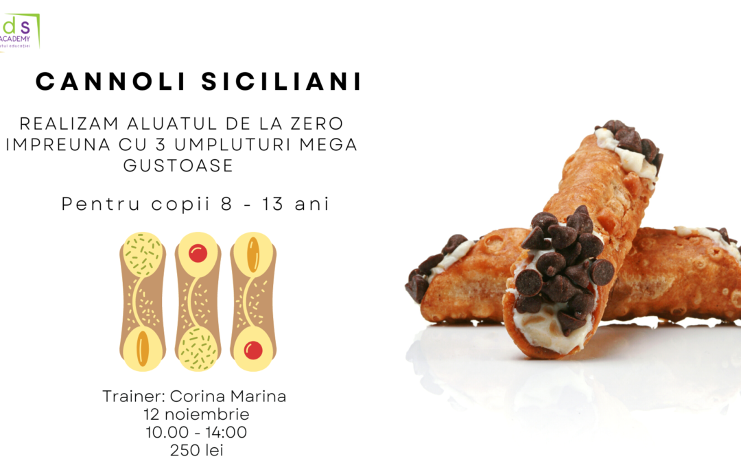 CANNOLI SICILIANI CURS PENTRU COPII