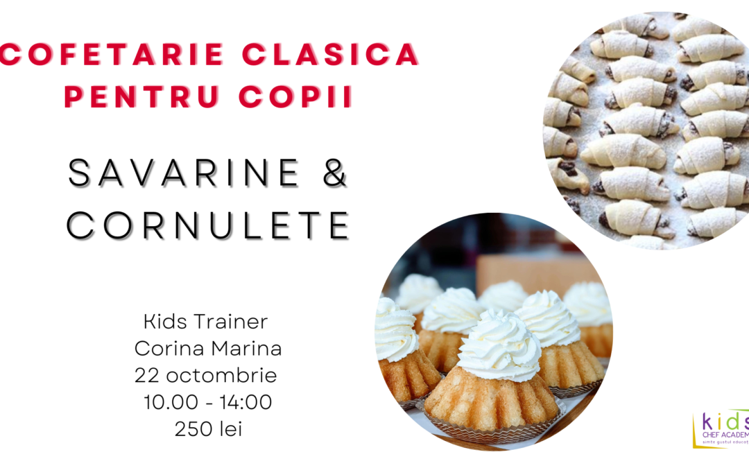 Curs Cofetarie Clasica pentru copii – Kids Chef Academy