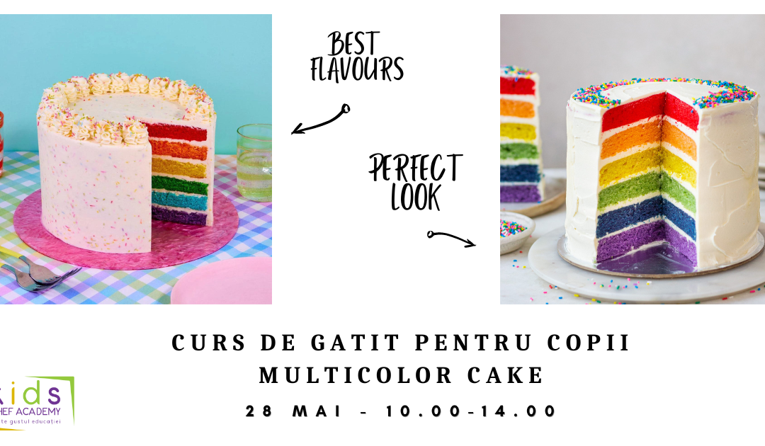 Curs Multicolor Cake pentru copii – Kids Chef Academy