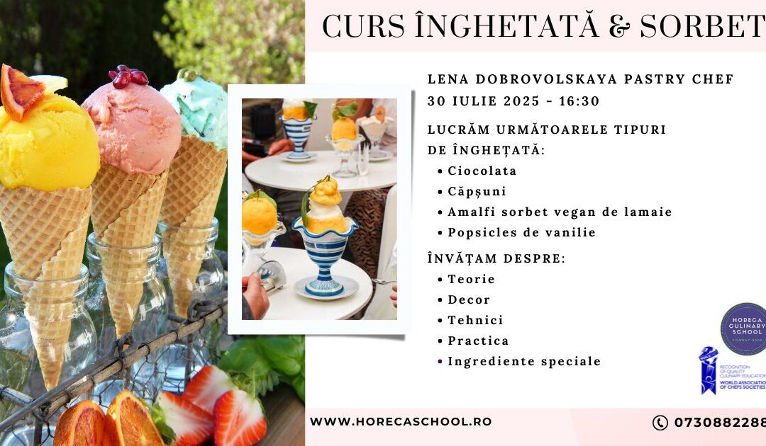 SOLD OUT! CURS INGHETATA & SORBET